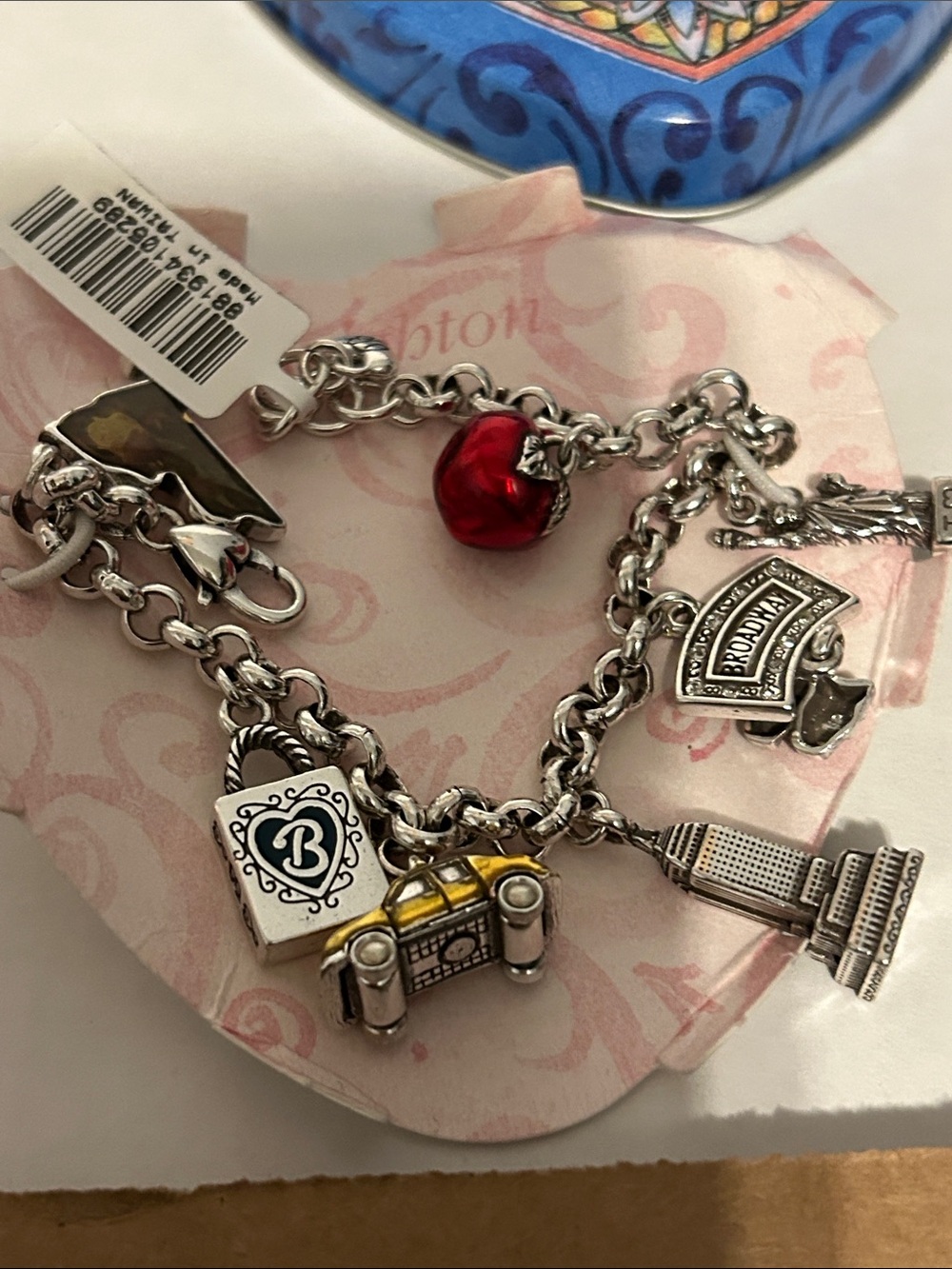 Brighton New York Themed Charm Bracelet
